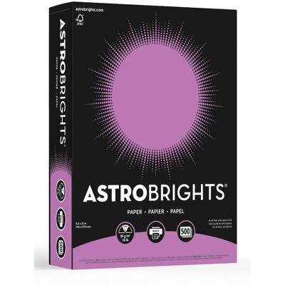 Astrobrights Premium Colored Paper, 8-1/2 x 11 Inches, 24 lbs, Planetary Purple, 500 Sheets