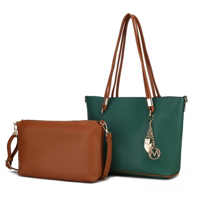 MKF Collection Malay Vegan Leather Women’s Tote Bag with Cosmetic Pouch by Mia K