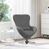 vidaXL Egg Chair Dark gray 63 x 73 x 90 cm fabric - 2 of 4