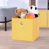 Racxily 4 Pack Collapsible Fabric Cube Storage Bins, cube organizer bins(10.5" x 10.5") - 2 of 4