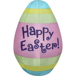 Gemmy Airblown Inflatable Easter Egg, 5.5 ft Tall, Pink - 1 of 2
