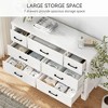 Zstar Dresser with 7 Drawers, Chest of Drawers Closet with Metal Handle, Wooden Dresser Organizer for Bedroom, Living Room - 3 of 4