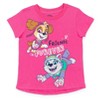 Nickelodeon Paw Patrol Chase Rubble Skye Everest Marshall 2 Pack Graphic T-Shirts Navy Blue / Pink  - image 2 of 4