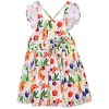 Worthy Threads Little/Big Girls' Ruffle Sleeve Tie Back Dresses - 2 of 4