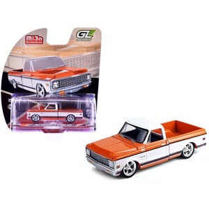 1972 Chevrolet C-10 Short Bed Pickup Truck Orange and White 