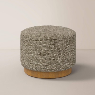 Round Ottoman with Plinth Base - Hearth & Hand™ with Magnolia