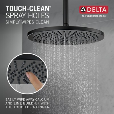Matte Black Round Ceiling Mounted Rain Shower Head