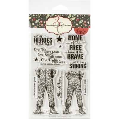 Colorado Craft Company Clear Stamps 4"X6"-Military Strong-Lovely Legs