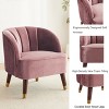 Christopher Knight Home Vieiras Contemporary Barrel Club Chair with Wooden Legs, 28" x 28" - 4 of 4