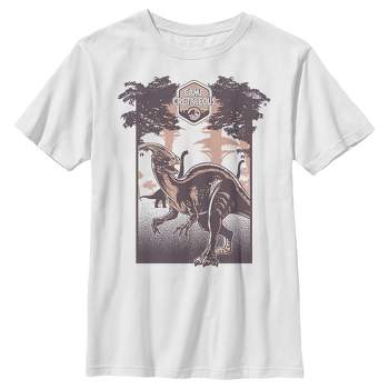 Boys' Jurassic World Mosa Short Sleeve Graphic T-shirt - Navy Blue : Target
