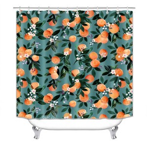 Funny Peach Shower Curtains for Bathroom Waterproof Fabric Bath Curtain Durable Soft Stylish Bathroom Decor 72x72 Inch - 1 of 1