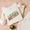 The Life Of A Mother Puff/Glitter - Womens Lightweight Garment Dyed Sweatshirt - 2 of 3