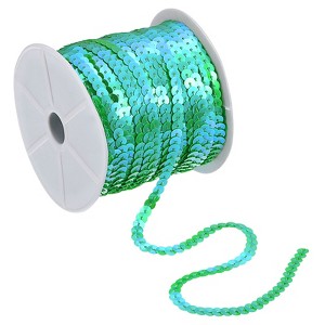 Unique Bargains DIY Crafts Clothing Sparkling Sewing Flat Sequin Strip Ribbon - 1 of 4