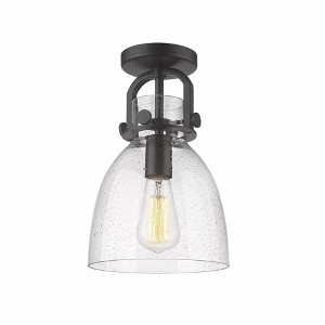 Newton Bell - 1 Light Flush Mount In Industrial Style-12.5 Inches Tall and 8 Inches Wide - 1 of 1