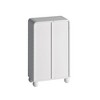 FONTOI Living Room Freestanding Display Storage Cabinet Bathroom Organizers Kitchen Pantry Cabinet Small Buffet Cabinet White, 27.56"* 13.78"*45.28" - 4 of 4