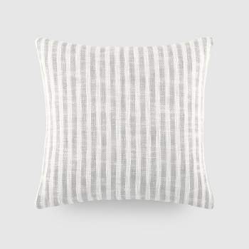 Yarn Dyed Cotton Decor Throw Pillow Cover and Pillow Insert Set in Bengal Stripe Pattern - Becky Cameron