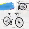 Infurnic Bicycles, Hybrid bike with Adjustable Seat, Road Bike For men women, White, 69.29"*25.2"*37" - 2 of 4