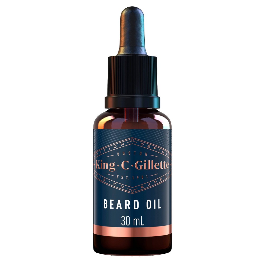 Photos - Hair Styling Product Gillette King C.  Men's Beard Oil with Argan Oil - 1 fl.oz 