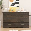 NicBex 6 Drawers Double Dresser for Bedroom,Chest of Drawers with Gold Metal Handle,Freestanding Dresser,Storage Dressers for Bedroom - 2 of 4