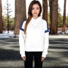 Anna-Kaci Women's Oversized Hoodie with Contrast Shoulder Stripes - 2 of 4