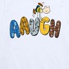 Boys' - Peanuts - Aaugh Pattern Charlie Brown Short Sleeve Graphic T-Shirt - 2 of 4