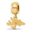 Black Bow Jewelry 14k Yellow Gold Plated Sterling Silver Washington Capitals NHL Bead Charm - 4 of 4