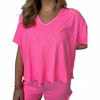 Women's Oversize V-neck Tee - bobi - 4 of 4