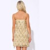 INSPIRE CHIC Women's Cocktail Tassel Fringe Spaghetti Straps Sequin Mini Dress - 3 of 4