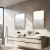 Dovelina Metal Frame Rectangle Mirror Pivot Bathroom Vanity Mirror Set of 2 - 2 of 4