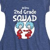 Girls' - Dr. Seuss - 2nd Grade Squad Thing 1 and Thing 2 Fit & Flair Cap Sleeve Dress - 2 of 4