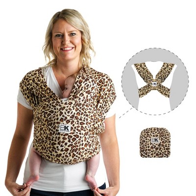 Image of Baby K'tan Pre-Wrapped Ready To Wear Baby Carrier: Print Leopard Love Brown Large
