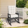 HYLEORY Oversized Outdoor Rocking Chair HDPE Rocking Chair with Cushion, Patio Rocking Chairs,Adirondack Chair for Porch - 2 of 4