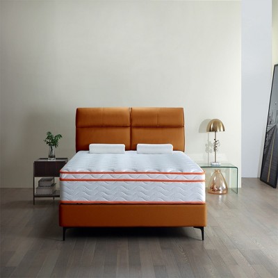 King Size Memory Foam & Pocket Springs, Medium Firm Hybrid Breathable Mattress in a Box, CertiPUR-US Certified-Coolbibila