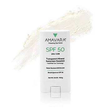 Amavara SPF 50 Transparent Mineral Face Stick - 0.6oz