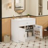 NicBex 36" Luxurious Bathroom Vanity with Ceramic Sink,Freestanding Storage Cabinet Combo with 2 Doors,No Faucet Included - 2 of 4