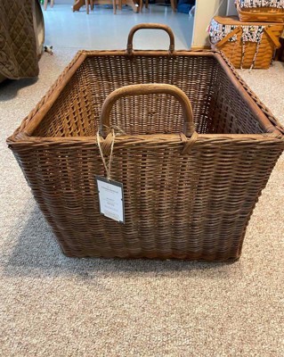 Small Rattan Basket with Handles - Threshold designed with Studio McGee