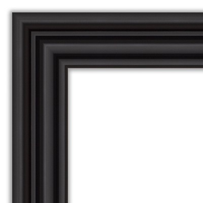 Colonial Black Rectangular Wall Mirror with Polystyrene Frame
