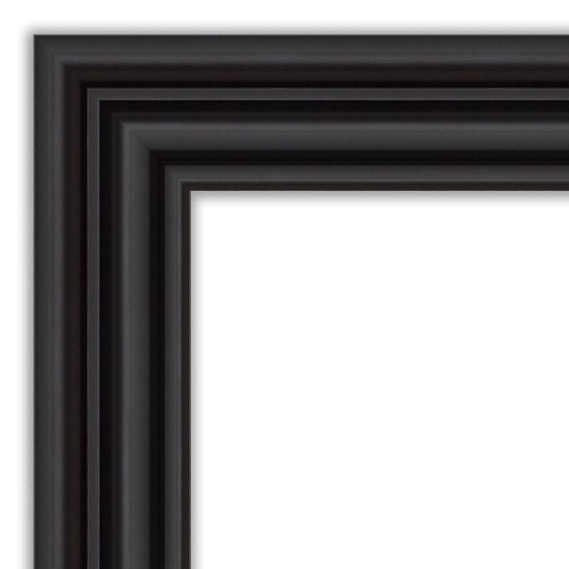 44&#34; x 33&#34; Non-Beveled Colonial Black Wall Mirror - Amanti Art, 4 of 10