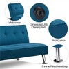 Yaheetech Modern Fabric Convertible Futon Sofa Bed with USB Ports - 3 of 4