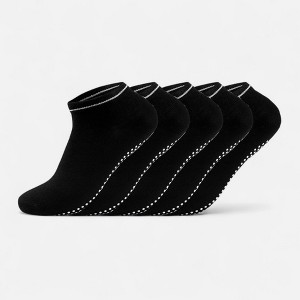 Anna-Kaci Women's 5-Pack Ankle Grip Socks with Non-Slip Soles for Everyday Indoor Comfort - 1 of 4