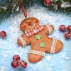 Gloria Duchin Clay Glitter Gingerbread Boy Tree Ornament - 3 of 4