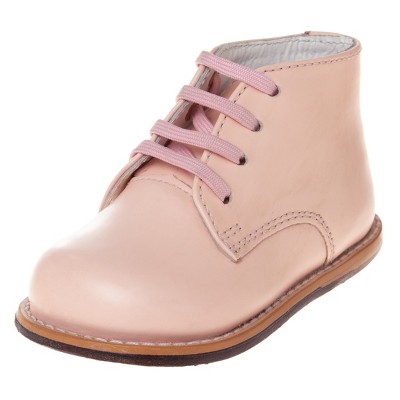 Josmo Unisex Baby First Walker Shoes, Genuine Leather Classic Infant Shoes Color Pink Size 2