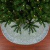 Northlight 48" Gray and Silver Faux Fur Snake Skin Pattern Christmas Tree Skirt - image 4 of 4