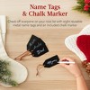 Best Choice Products 3ft Christmas Stocking Stand, Hanging Holiday Décor Display w/ Name Tags, Chalk Marker - 3 of 4
