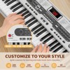 SKONYON 61-Key Electronic Keyboard Piano Set with LCD Screen, Lighted Keys, 3-Teaching Modes; Ideal for Keyboard Piano for Beginners - 4 of 4
