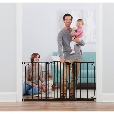 regalo home accents extra tall and wide walk thru baby gate
