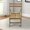 KTMBDW Folding Bohemian Wooden Chairs with Backs, Modern Retro Folding Dining Chairs, 220 lb. Static Weight Capacity - 2 of 4