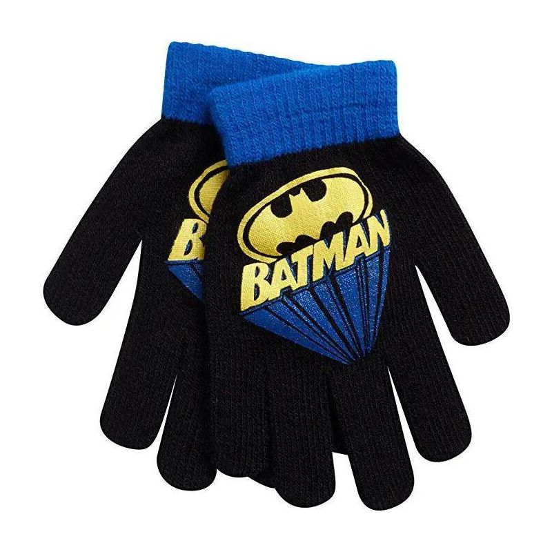 DC Comics Batman Boys 4 Pack Mittens or Gloves, Kids Ages 2-7, 3 of 6