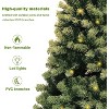 6Ft Christmas Tree,Realistic Spruce Christmas Tree with 250 Warm White Lights & 1200 Branch Tips,Holiday Xmas Tree for Home Party Decoration - 3 of 4