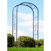 Achla Designs 99" Iron Garden Arbor, Ferro Firenze: Outdoor Climbing Plant Support, No-Tool Setup - 3 of 4